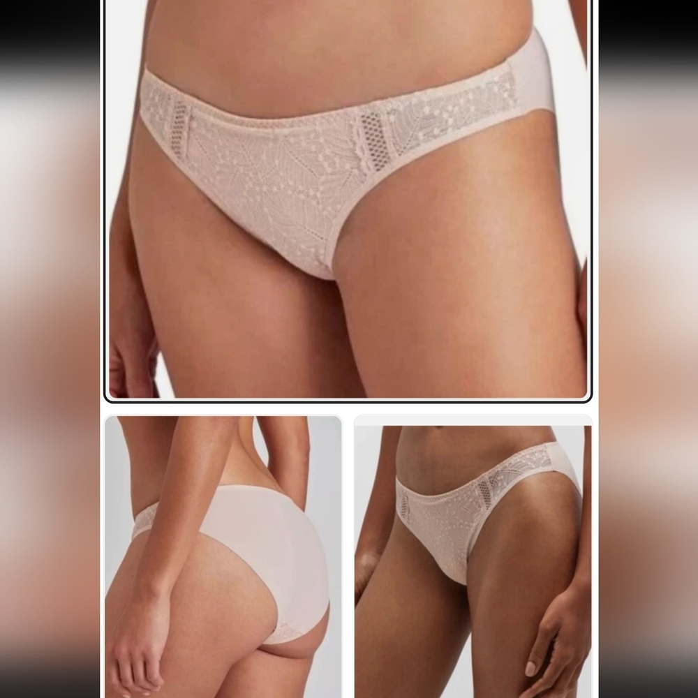 NWOT SIMONE PERELE COMETE BIKINI BRIEF PANTY IN PINK SAND